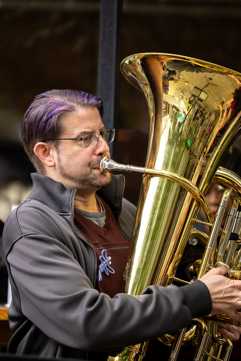 David Citron on tuba