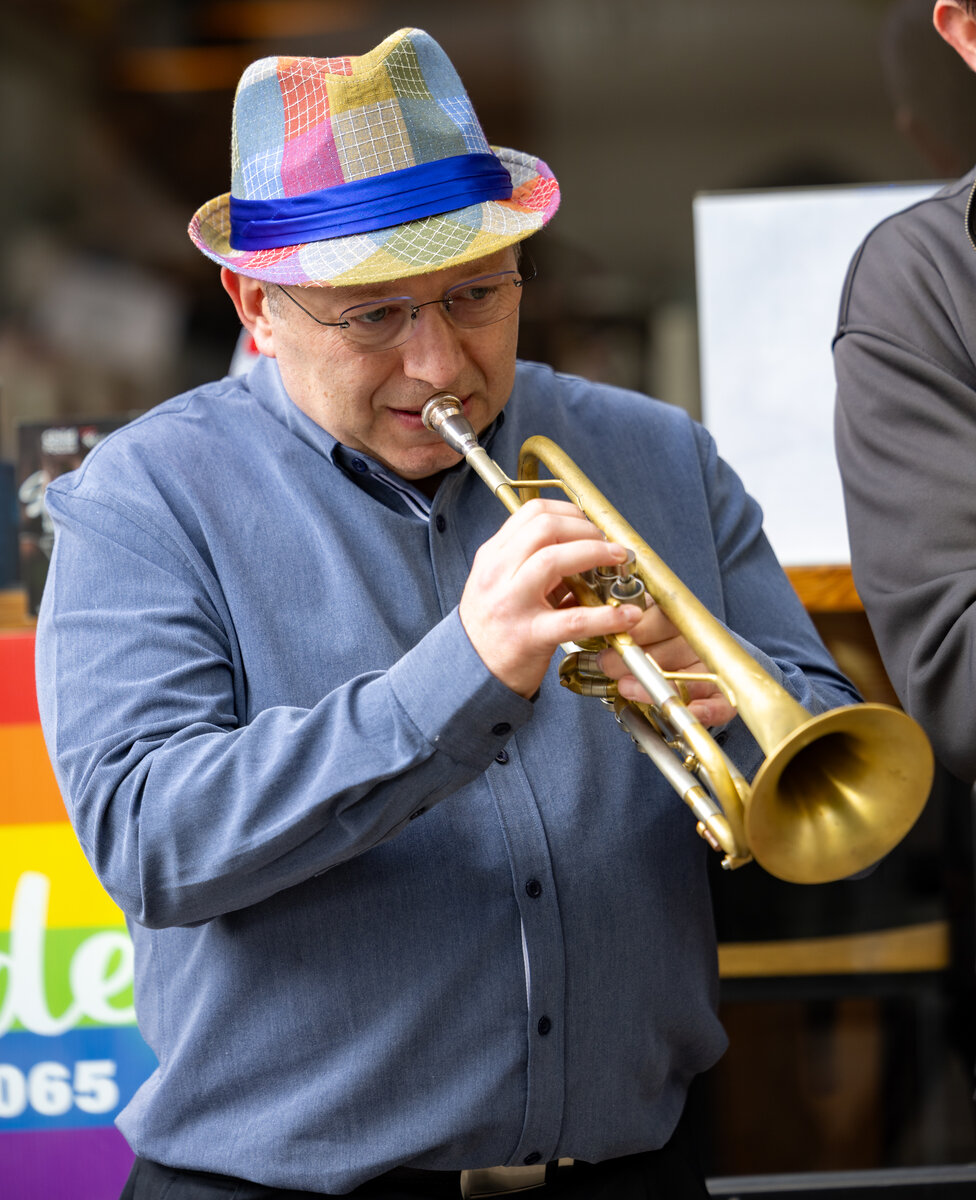 Stas Zakharenko on trumpet